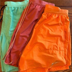 Nike Active Shorts Set — Mint Green & Coral Pink